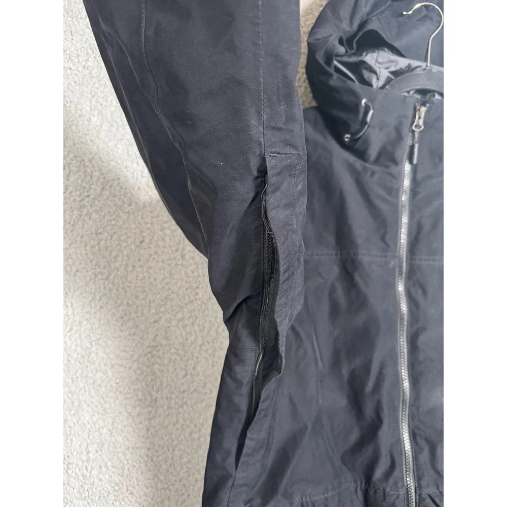 The North Face Jacket Mens‎ Medium Black Hooded Insulated Pit Zips NF0A2TC6